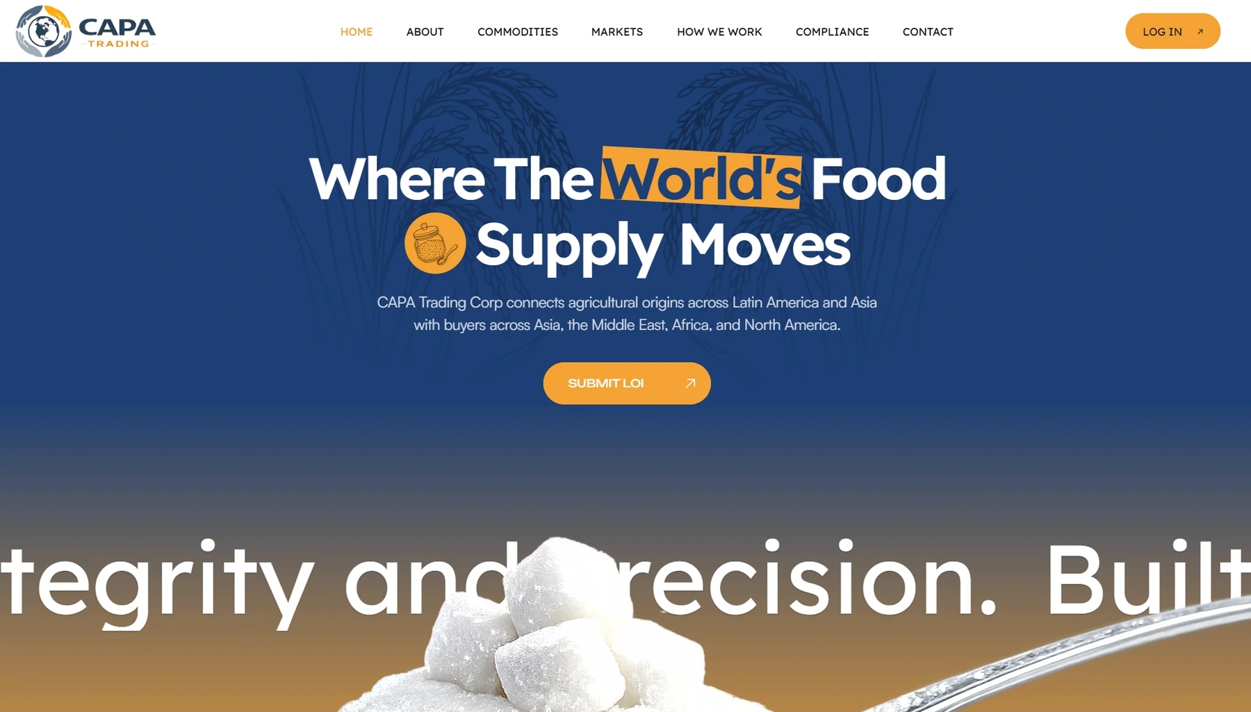CAPA Trading original website homepage screenshot